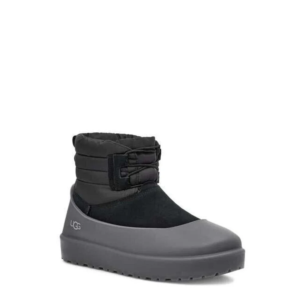 New UGG Classic Mini Ankle Lace-Up Waterproof Winter Boot Men 6 Wome 7.5 Black